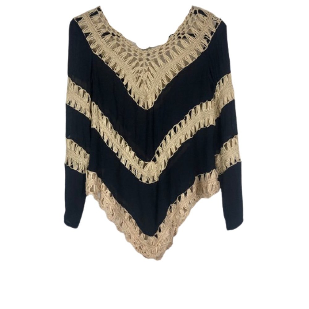 UMGEE TOP CROCHET FLOWY TIERED STYLE